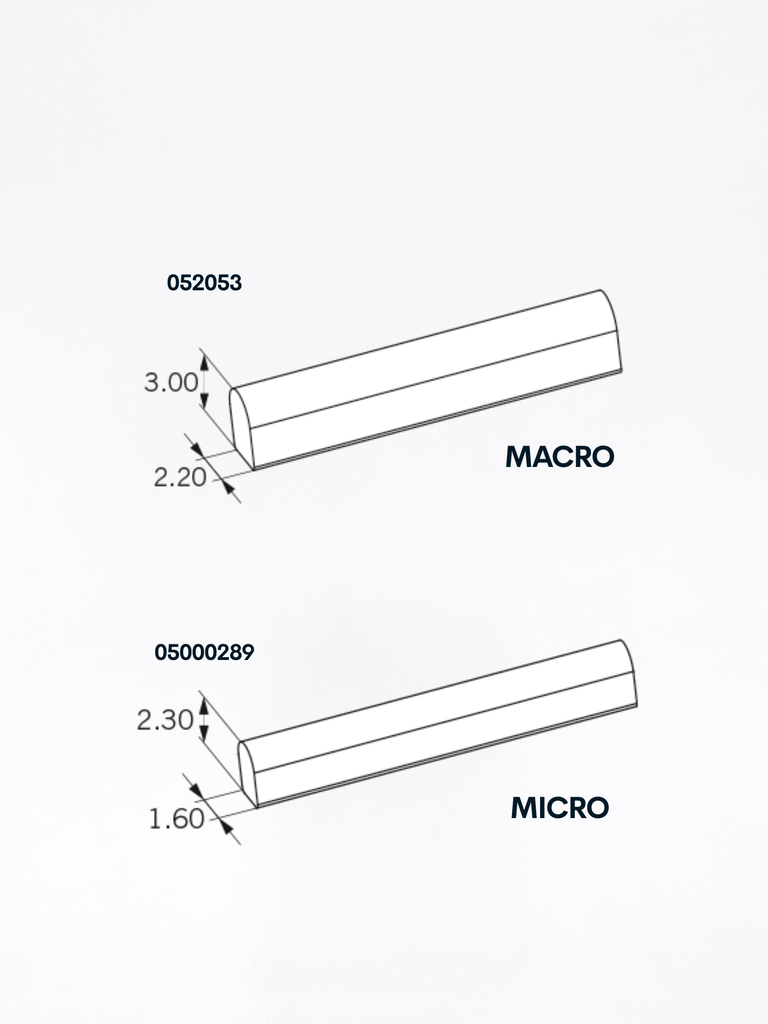 Dolder® System Maschio E L50 Rigida Misure